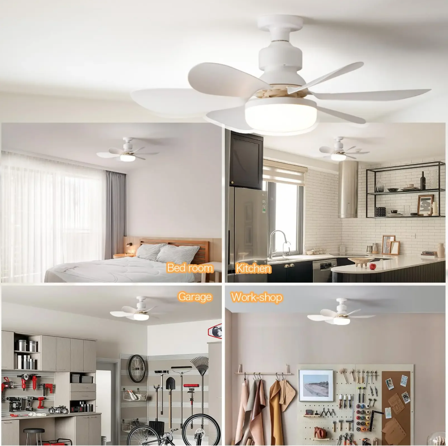 Ventilateur de Plafond avec Lumière et Telecommande