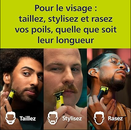 Philips OneBlade Original lames, pour tous les modèles OneBlade et OneBlade Pro, 5 pièces